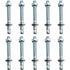Anchor Plugs, 10 pcs M10/10Mm Galvanized Heavy Duty Anchors, Galvanized Metal Anchors, For Balustrades, Curtain Walls,