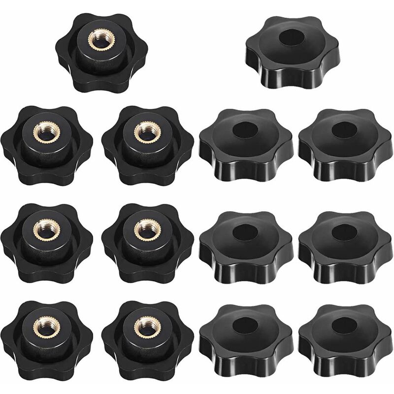 Star Head Clamping Knob, Star Head Clamping Nuts Knob, Clamping Nuts Star Shape Handle, Thread Clamping Knob, For
