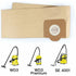 5 pcs Upright Vacuum Cleaner Bag, For Karcher Wd3, Wd 3 Premium, Wd3200, Wd3500P, A2204, A2204, A2534, Se4001,