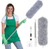 Duster, Telescopic Duster, Microfiber Duster With Stainless Steel Handle, Washable Duster Perfect For Removing Dust In