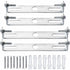 4 Pack Ceiling Light Fixture, Ceiling ROse, Chandelier Silver Universal Light Holder With Screws And Nuts, Carbon Steel