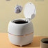 Mini Desktop Trash Can, Creative Plastic Desktop Trash Can With Button Lid For Home Office, Study, Bedroom, Kitchen