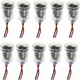 10 pcs E10 Lamps Base LED Screw Mount Small Bulbs Holder Light Socket With Wire Socket For Experiment Circuit Home