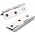10 pcs Stainless Steel Home Furniture Hardware Door Hinge Long 75Mm X 50Mm
