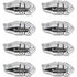 8 Toggle Clasp Latches Toggle Lock Lever Clasp For Jewelry Box Gift Boxes Toolbox Suitcase And Chest - Silver