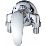Brass Single Lever Wall Mounted Shower Mixer Tap For Bathroom Cold And Hot Water, Chrome