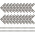 Straight Flat Corner Brace Metal L Shaped Brackets With Screws For Wood Furniture Cupboard Repair Support 50Mm 20 pcs