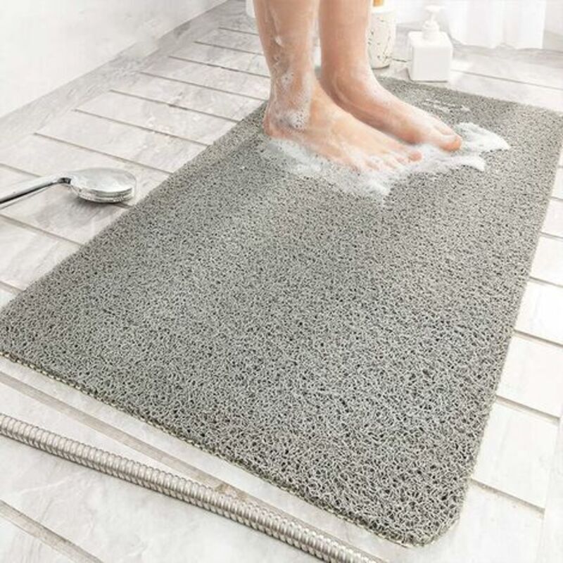 Shower Mat For Indoor Shower, Non-Slip Loofah Bath Mat, Anti-Mold, Anti-Bacterial, Soft Pvc Bath Mat For Bathroom, Wet