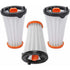 Pack Of 3 Replacement Filters For Aeg/Electrolux Rapido And Ergorapido Vacuum Cleaners Replaces Aeg Aef 144 /