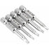 5 pcs Magnetic Triangle Head Screwdriver Bits Set S2 Steel 1.8Mm, 2Mm, 2.3Mm, 2.7Mm, 3Mm, 6.35Mm Hex Shank, 50Mm Length