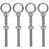 Eye Bolts M10 X 100Mm Stainless Steel Metric Thread M10 Eye Bolts For Fixing And Hanging, 4 pcs