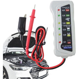 Car Battery Tester,High Accuracy LED Light 6V 12V Auto Battery Analyzer - Voltage Testers With Ergonomic Handle,