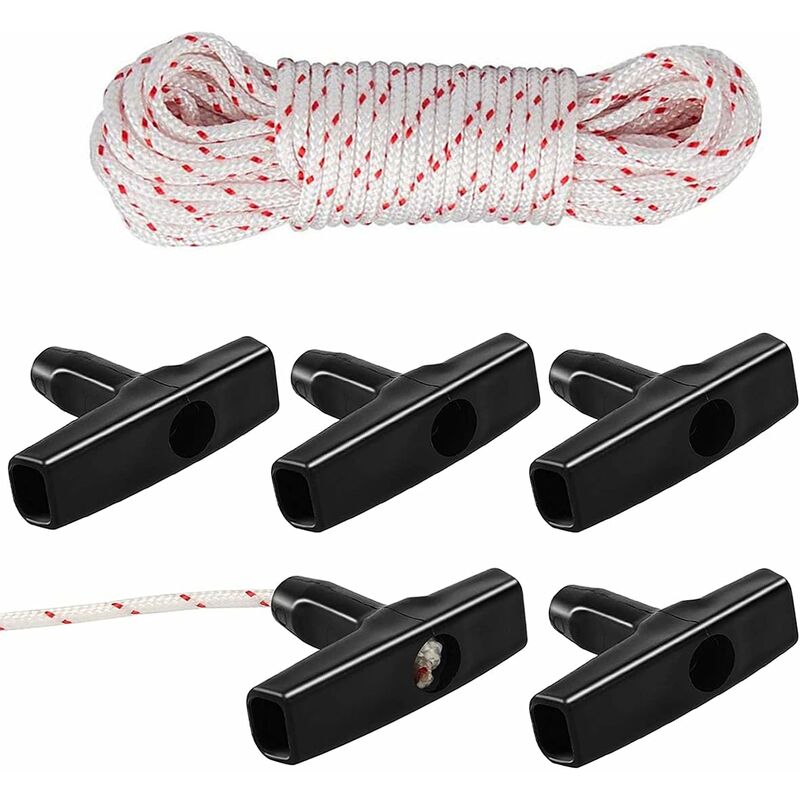 Starter ROpe/Pull Cord (3.5Mm 10M) With Starter Handle, Lawn Mower, Lawn Mower, Chainsaw, Brush Cutter, Universal Engine