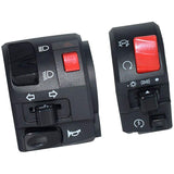 1 Pair Motorcycle Switch Handlebar Controller Switch Motorbike Horn Turn Signal Start Switch Button