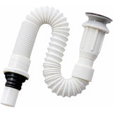 Sink Drain, Space-Saving Drain, Flexible Sink Drain, Sink Drain, Extendable From 40 To 80 Cm