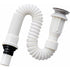Sink Drain, Space-Saving Drain, Flexible Sink Drain, Sink Drain, Extendable From 40 To 80 Cm