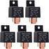 5 pcs 5 Pin Relay 12V 80A, Automotive Relay Jd2912-1Z-12Vdc 80A 14Vdc Spdt Truck Boat Van Vehicles Switch