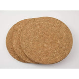 3 pcs Set Cork Trivets - 19 Cm Diameter