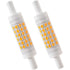 R7S LED 78Mm Dimmable Warm White 2700K 5W J78 LED Lamp 450Lm Replaces 50W Halogen Lamp Illuminant 230V 83 Ra, Pack Of 2