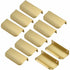 Invisible Gold Handle, 10 Pieces Gold Handle Gold Furniture Handle Invisible Furniture Handle Center Distance 64Mm