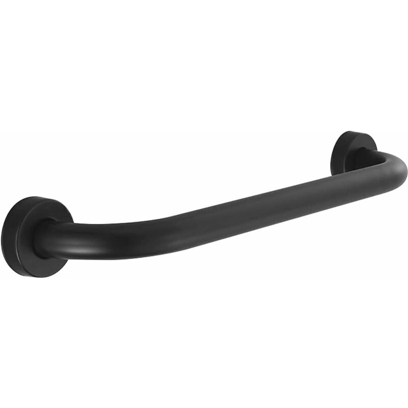 Toilet Grab Bar Stainless Steel Bathtub Handle Wall Mounted Towel Rack Bathroom Bathtub Handle, Black (40Cm)