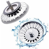 2 Pack Sink Strainer Plug, 84Mm Sink Drain Plug Replacement, Stainless Steel Sink Filter Stopper For Kitchen Or