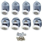 Shower Door ROllers 8 Pieces Shower Door ROllers 23Mm Shower Door ROllers Shower Cabin ROllers For Bathroom, 4 Upper