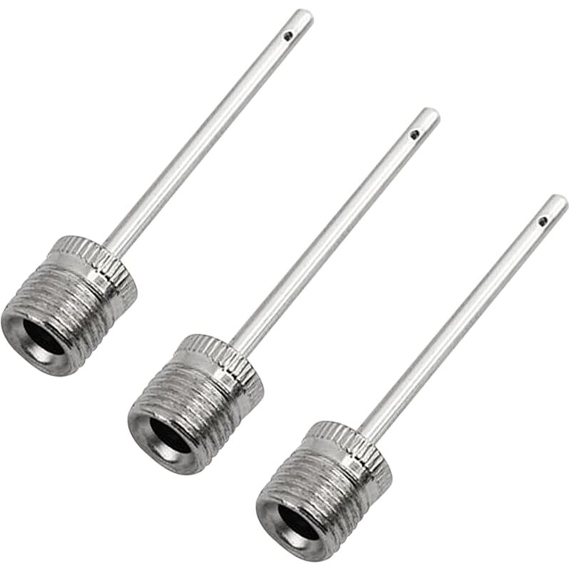 Ball Pump Inflation Needle (3 Pack) - Stainless Steel Air Pump Needles - Ideal For Inflating All Sports Balls