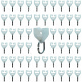 Curtain Track ROllers-80 pcs Outdoor Rail Curtain Hook Rail Slider Rail,Plastic Curtain Pulley(White)