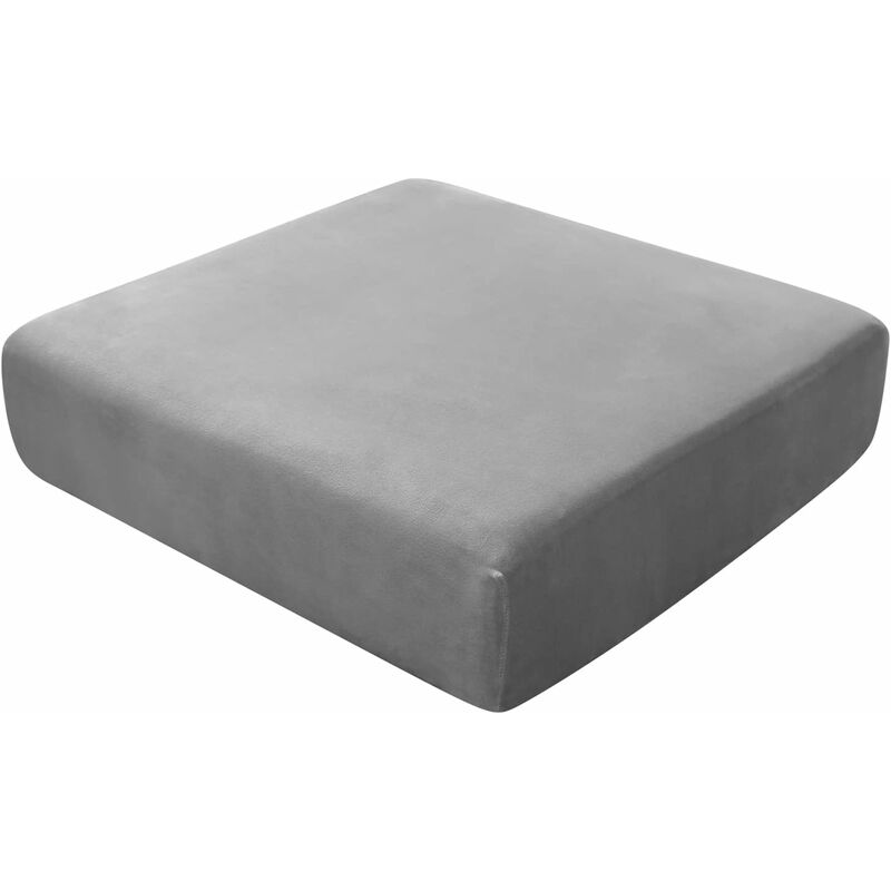 Sofa Seat Cushion Covers, Stretch Velvet Sofa Cushion Covers, Replacement Sofa Cushion Covers For Single Cushion (Large