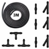 10 pcs Windshield Wiper Hose Kit,3M Windshield Washer Fluid Hose,Windshield Wiper Nozzle Mist Washer Spray Hose,With