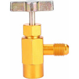 1/4" Sae Thread Adapter R-134A R-134 Ac Refrigerant Tap Can Dispenser Valve Tool 1/2" Acme Thread