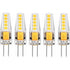 5 Pack G4 LED Bulbs Natural White 4000K Ac/Dc 12V 3W 200Lm Replacement G4 20W Halogen No Dimming No Flicker LED Pin
