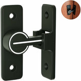 Luminous Sliding Interior Door Lock Latch, 90° Tilt Door Hook Latch, Anti-Theft Hasp Buckle Lock Bolt, For Door, Window