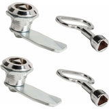 2 Sets Mailbox Lock 20Mm Furniture Lock Socket Lock With Triangle Key Locker Mailbox Security Zinc Alloy Triangle Key