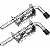 2 pcs Garage Door Lock Spring Latch Steel Spring Bolts Door Latches And Bolts 128Mm For Garage Door Garden Shed