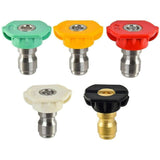 Pressure Washer Spray Nozzle Tips, 1/4 Degree Quick Connect, Multi-Degree Pressure Washer Parts