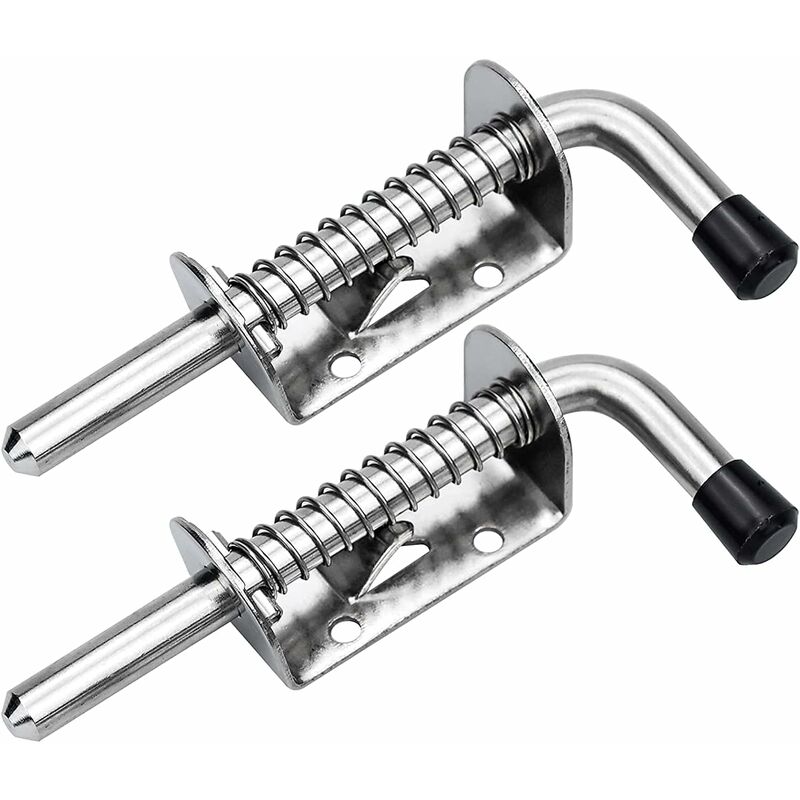 2 pcs Garage Door Lock Bolt Spring Latch Steel Spring Bolts Door Latches And Bolts 128Mm For Garage Door Garden Shed