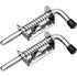 2 pcs Garage Door Lock Bolt Spring Latch Steel Spring Bolts Door Latches And Bolts 128Mm For Garage Door Garden Shed