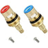 2 pcs Ceramic Disc Head, 1/2" Ceramic Cartridges, Universal Brass Faucet Replacement 20 Notches X 53Mm Replacement For