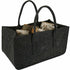 1 pcs Log Bag Felt Bag Wood Log Basket Wood Storage Bag For Logs DArk Grey 50X25X25Cm
