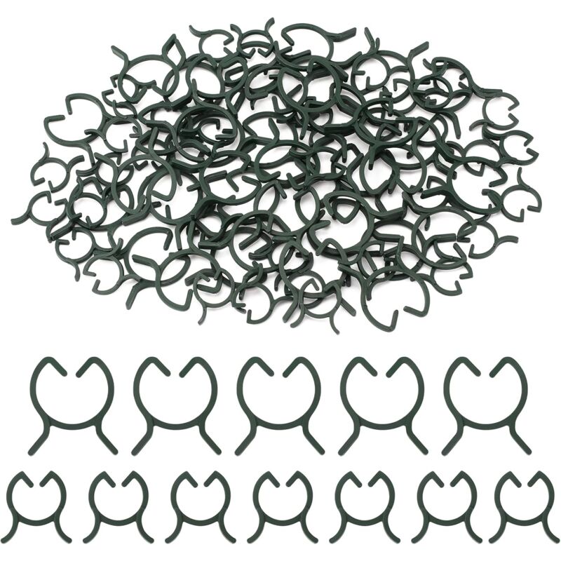 200 pcs Plant Support Clips,Plastic Plant Clips,Climbing Plant Fixing Clips,Garden Clips,For