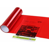 Car Light Sticker, Self Adhesive Car Light Sticker Smoke Fog Light Taillight Tint Vinyl Film Sheets, Red, 30X60Cm