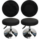 ROund Stool Cover Bar Stool Cover, Luxury Fabric, Diameter 30Cm, Stretchable, Wrinkle-Resistant, Washable And Dustproof