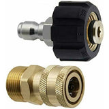 M22-14 Pressure Washer Adapter Set, 3/8 Quick Connect Swivel Adapters, Male High Pressure Water Gun, Garden Hose