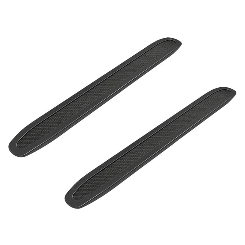 Car Bumper Protector 2 Pieces Universal Flexible Car Bumper Protector Strip Bumper Guard Protector Carbon Fiber Front