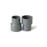 Pvc Straight Reducer Adapter For Garden Greenhouse Farm Water Supply Pipes (Id 40Mm To 20Mm, Grey)
