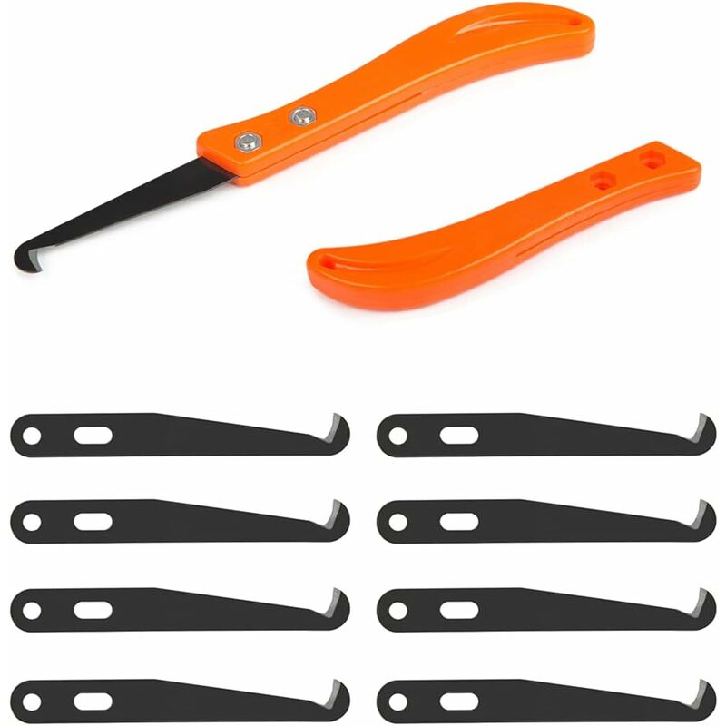 2 pcs Caulking Joint Cleaner Knife + 10 Replaceable Blades - Wall Tile Joint Renovation