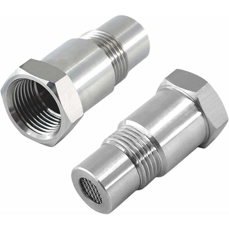 2 pcs Oxygen Sensor Extender Spacer Extension For Car Engine Exhaust Systems M18 X1.5, 45Mm Lambda Sensor