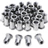 100 pcs M6 Stainless Steel Rivet Nuts Flat Thread Rivet Nuts